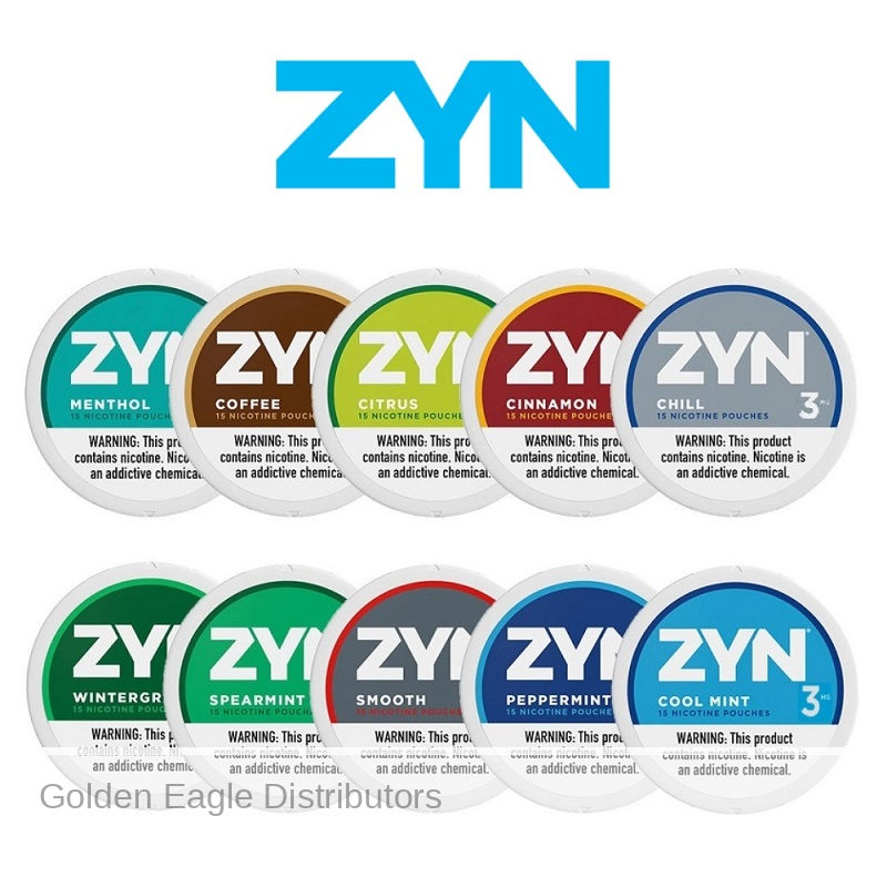 Zyn 3mg Nicotine Pouches 5 Cans / Roll