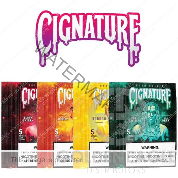 Cignature Natural Leaf Cigars 5pk in 4 flavors by Backwoods