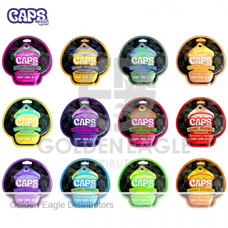 CAPS Magic Amanita Gummies 5 Count 5000mgs - 10 / Display