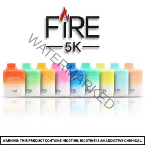 fire 5k disposable vapes pack in different flavors
