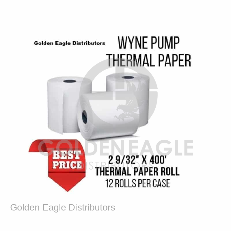 2 9/32 x 400' 1-Ply Thermal Paper Rolls BPA Free Cash Register TAPE