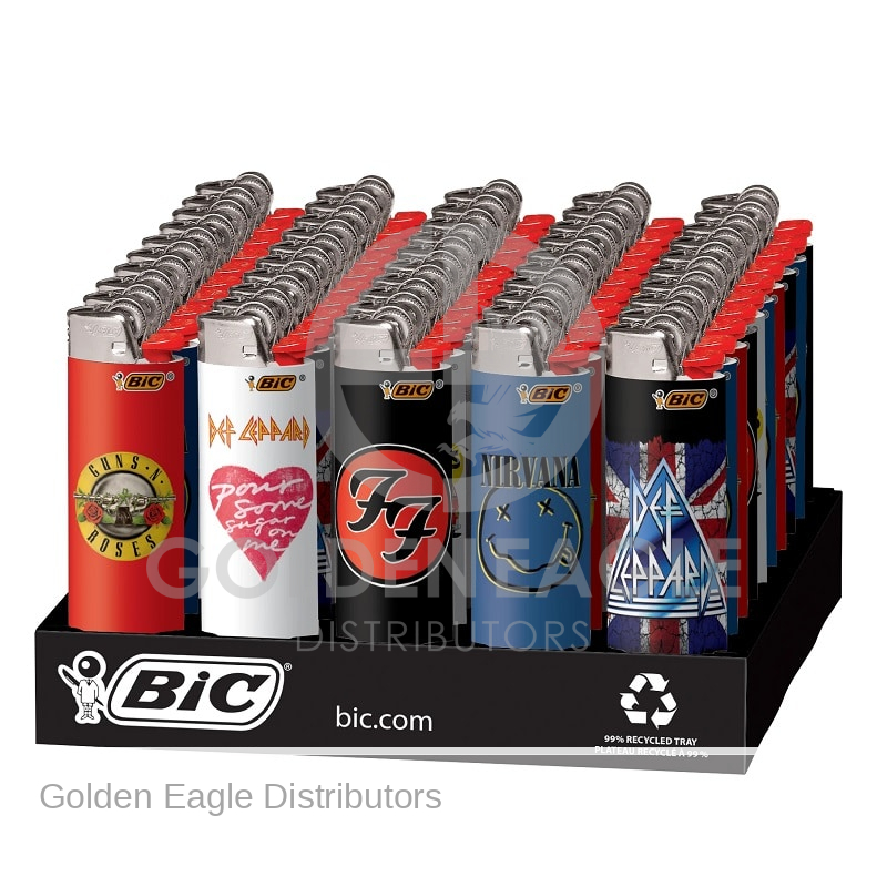 BIC Rock Bands LIGHTERs - 50 LIGHTERs / Tray