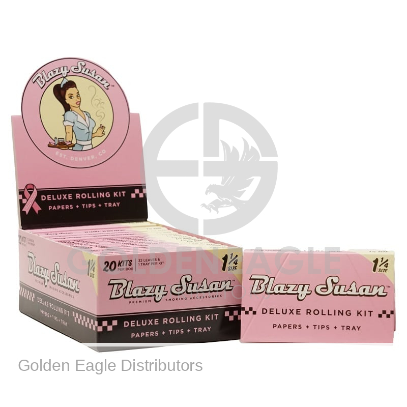 Blazy Susan Pink 1  Deluxe PAPER ROLLING Kit - 20 / Display