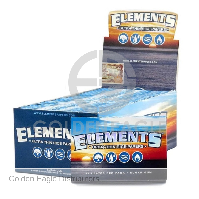 ELEMENTS - Ultra Rice PAPER 1? ROLLING PAPER (33ct) - 25 / Display