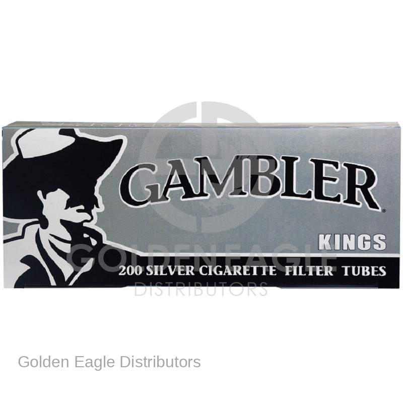 Gambler Silver King Size 200 Tubes 5BX / Sleeve