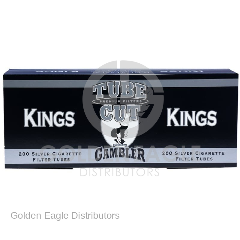Gambler TubeCut - Silver King Size 200 Tubes 5BX / Sleeve