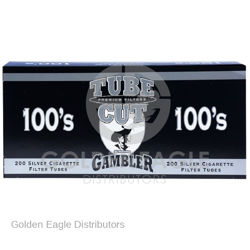 Gambler TubeCut - Silver 100MM 200 Tubes 5BX / Sleeve