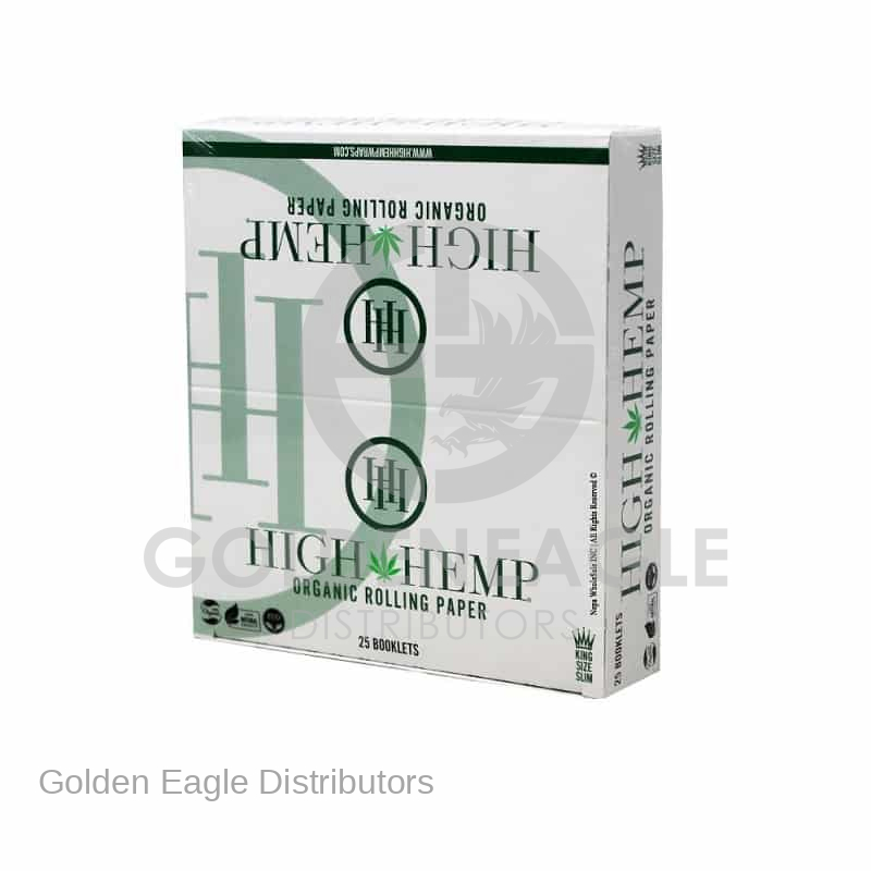 High Hemp CIGARETTE Paper King Size - 25 booklets / Display