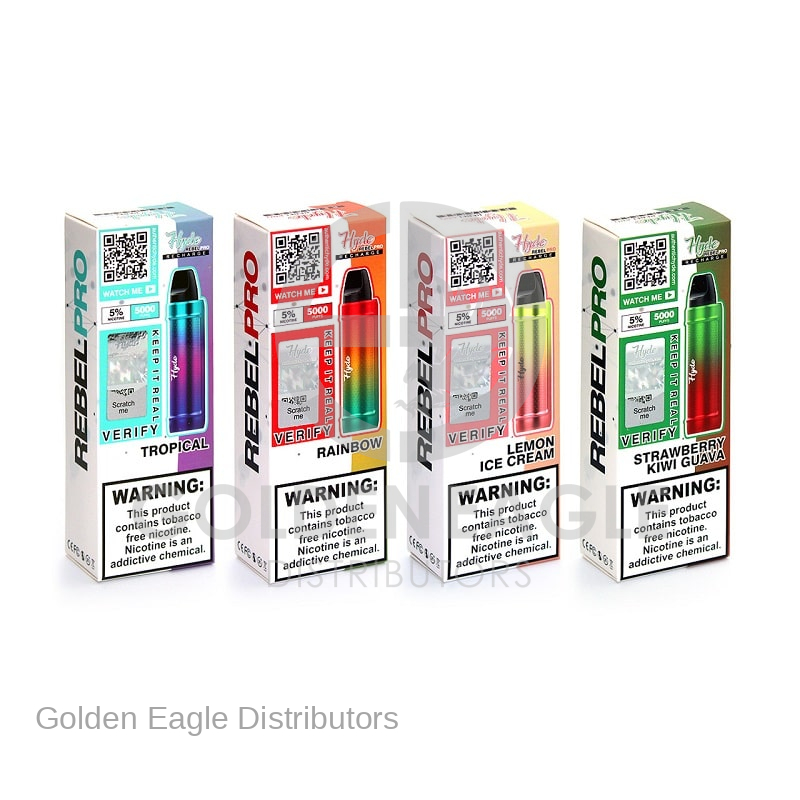 Hyde Rebel Pro 5000 Puffs 11ml Disposable VAPE Device - 10 / Display