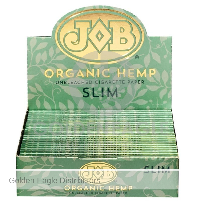 JOB - Organic Hemp Slim ROLLING PAPERS - 24 / Display