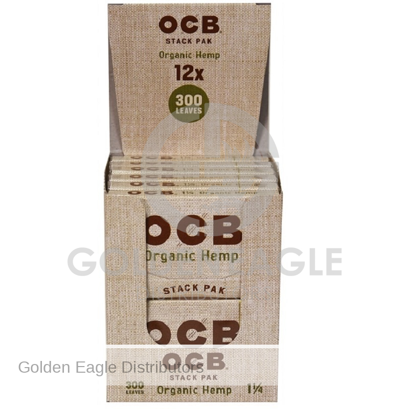 OCB - Organic ROLLING PAPERS Stackpack 1  + Tips - 24 / Display