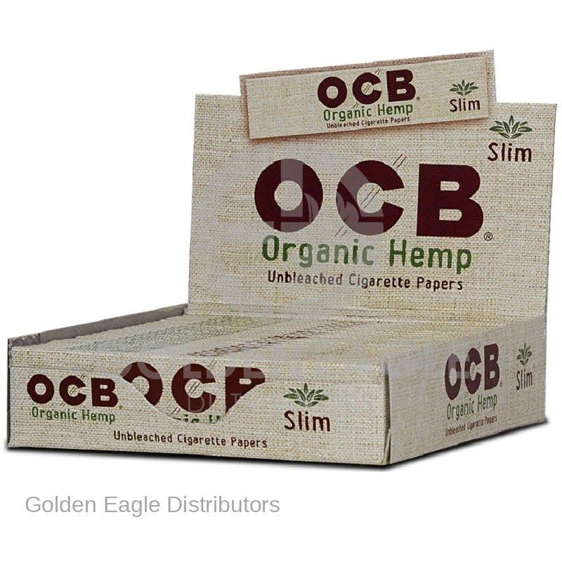 OCB - Organic Hemp ROLLING PAPERS Slim King Size - 24 / Display