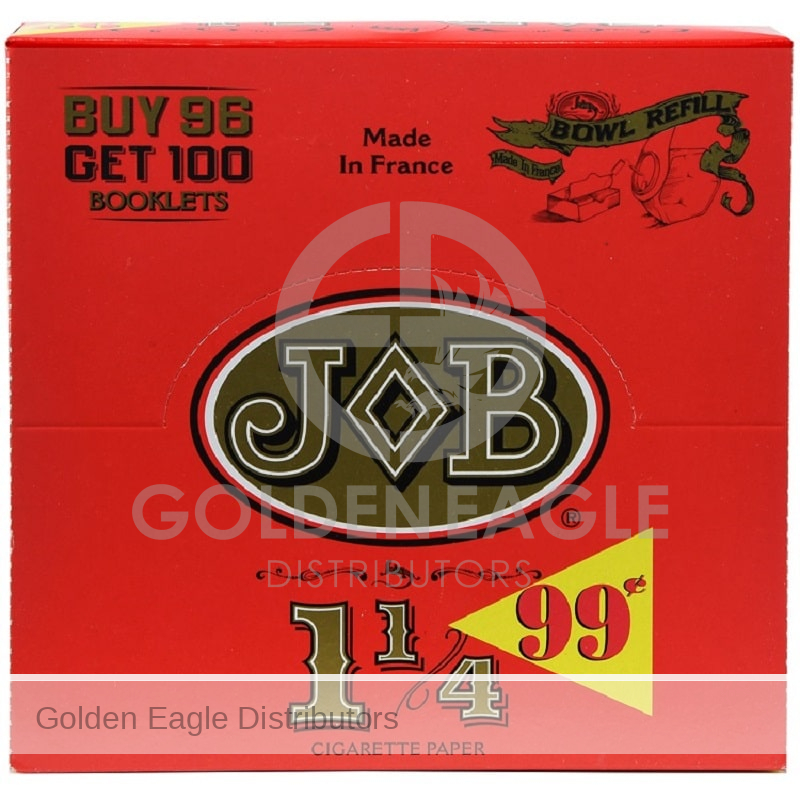 JOB - 1 Orange CIGARETTE Rolling Papers - Buy 96 Get 100 / Box