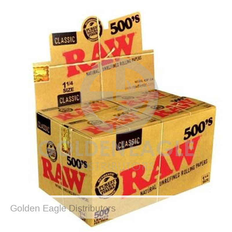 RAW - Classic ROLLING PAPERS - 500's 1  - 20 / Display