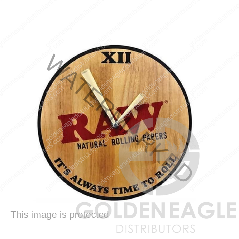 RAW - Wooden Wall CLOCK