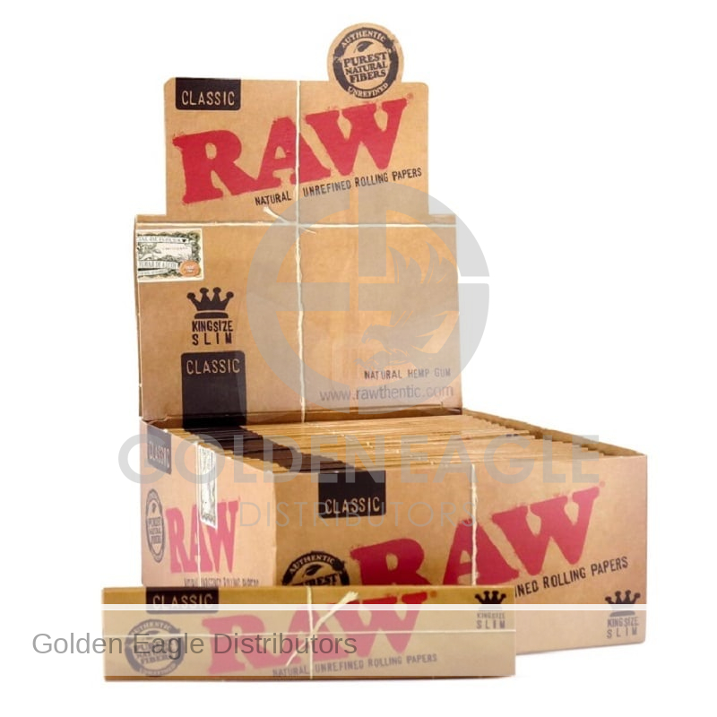 RAW - Classic ROLLING PAPERS King Size Slim - 50 / Display