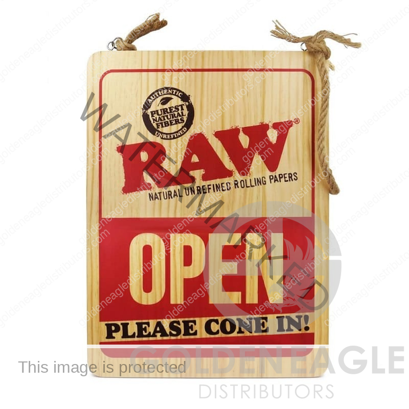 RAW - Wooden Open Close SIGN