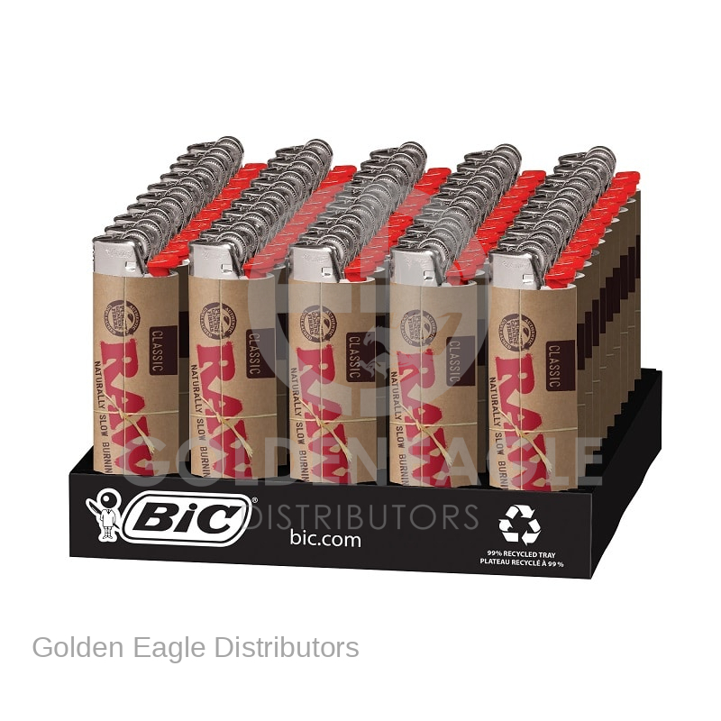 BIC - Raw Classic LIGHTERs 50 LIGHTERs / Tray