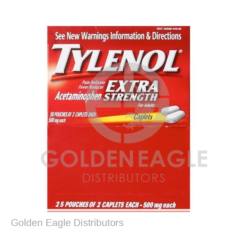 Tylenol Extra Strength Gravity Retail Display - 25 Pouches / Display