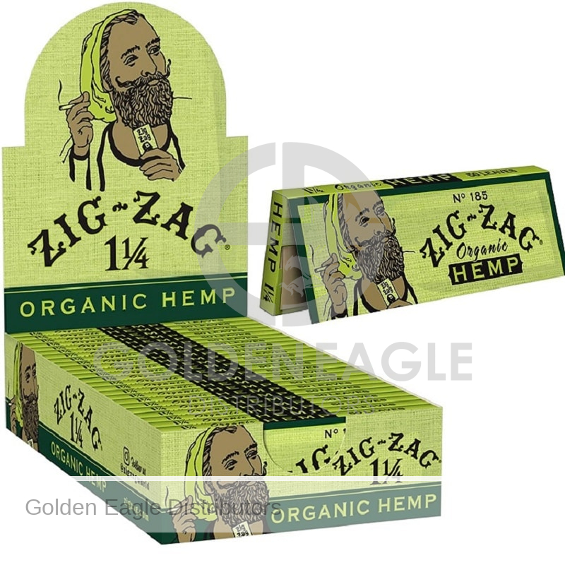 Zig-Zag - Organic Hemp 1 ROLLING PAPERS 32ct - 24 Booklets / Display