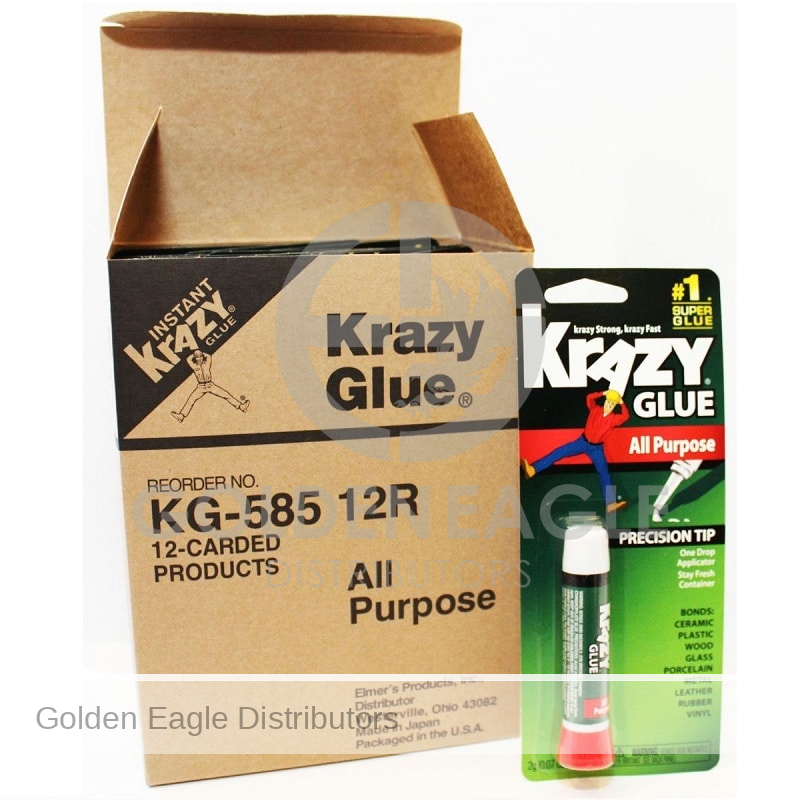 Krazy Glue #1 Super Strong Fast All Purpose Glue 12 Pieces Per Box