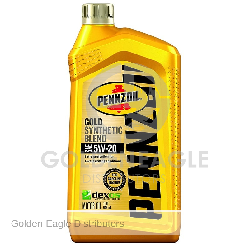 Pennzoil GOLD Synthetic Blend Motor Oil 6 Quarts - Case