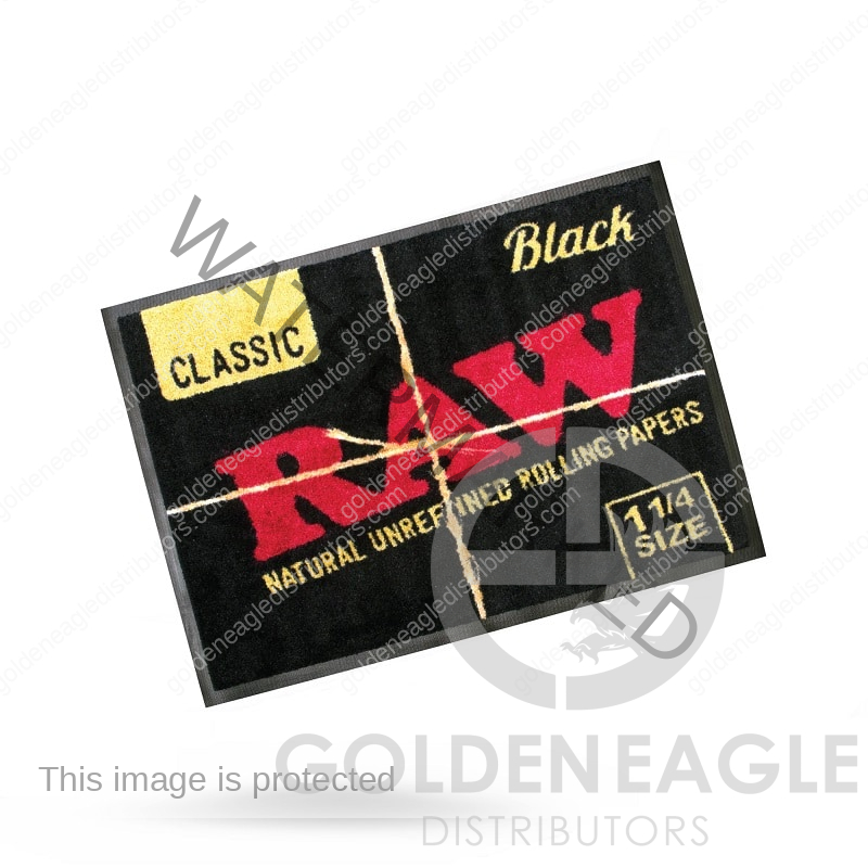 RAW - Black DOOR Mat Small (1) 21.6 x 31.5